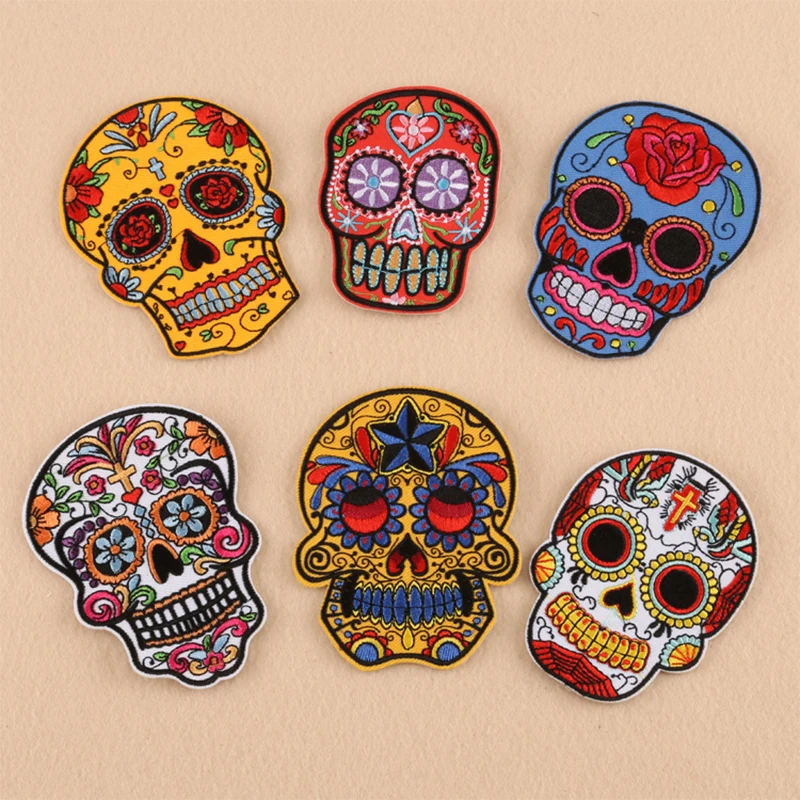 High Quality Embroidery Cloth Skeleton and Ghost Head High-end Garment Accessories Badge DIY Personality Patch
High Quality Embroidery Cloth Skeleton and Ghost Head High-end Garment Accessories Badge DIY Personality Patch
