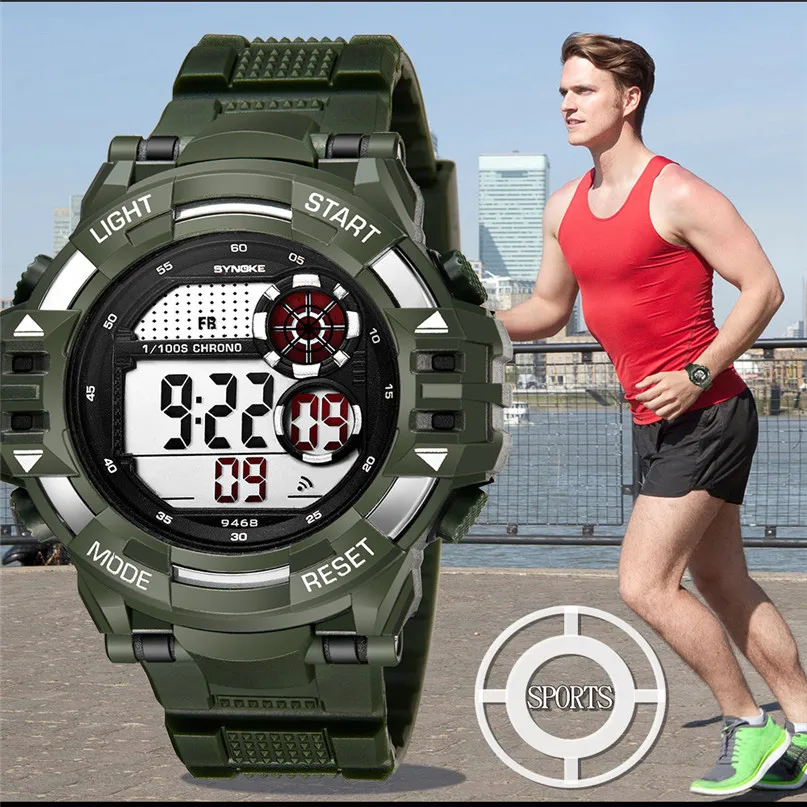 Men Sports Watches 30M Waterproof Back Light LED Digital Watch Chronograph Shock Double Time Wristwatches For Gift #4M11#F
Men Sports Watches 30M Waterproof Back Light LED Digital Watch Chronograph Shock Double Time Wristwatches For Gift #4M11#F