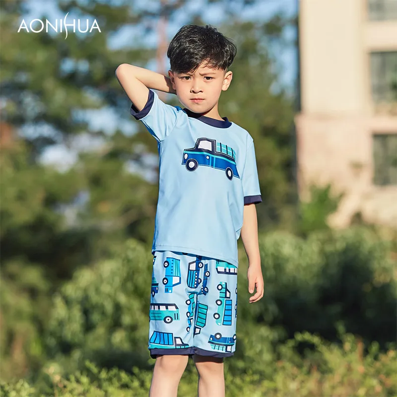 AONIHUA Cute Short Sleeve Children Swimsuits for Boys 2-12Years Swimwear Toddler Kids Swimming Suit Surfing Beachwear 1064
AONIHUA Cute Short Sleeve Children Swimsuits for Boys 2-12Years Swimwear Toddler Kids Swimming Suit Surfing Beachwear 1064