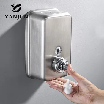 Yanjun Wall Mounted Bathroom Hand Shower Head Pump Dispenser 304 Stainless Steel Hand Foam Soap Dispenser 1200mlYJ2619
Yanjun Wall Mounted Bathroom Hand Shower Head Pump Dispenser 304 Stainless Steel Hand Foam Soap Dispenser 1200mlYJ2619