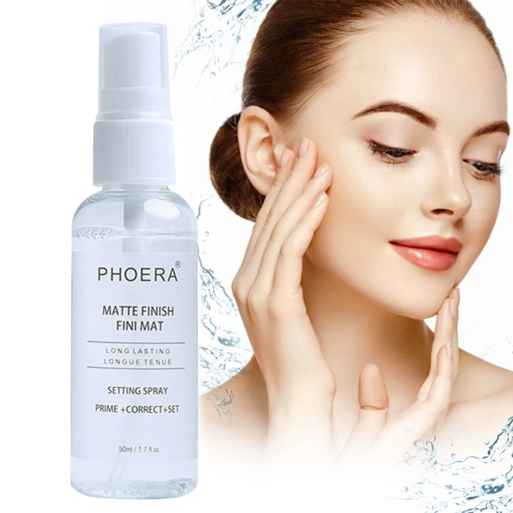 PHOERA Matte Lasting Transparent Fix Makeup Spray 50ML Oil Control Natural Long Lasting Make Up Fix Foundation Spray
PHOERA Matte Lasting Transparent Fix Makeup Spray 50ML Oil Control Natural Long Lasting Make Up Fix Foundation Spray