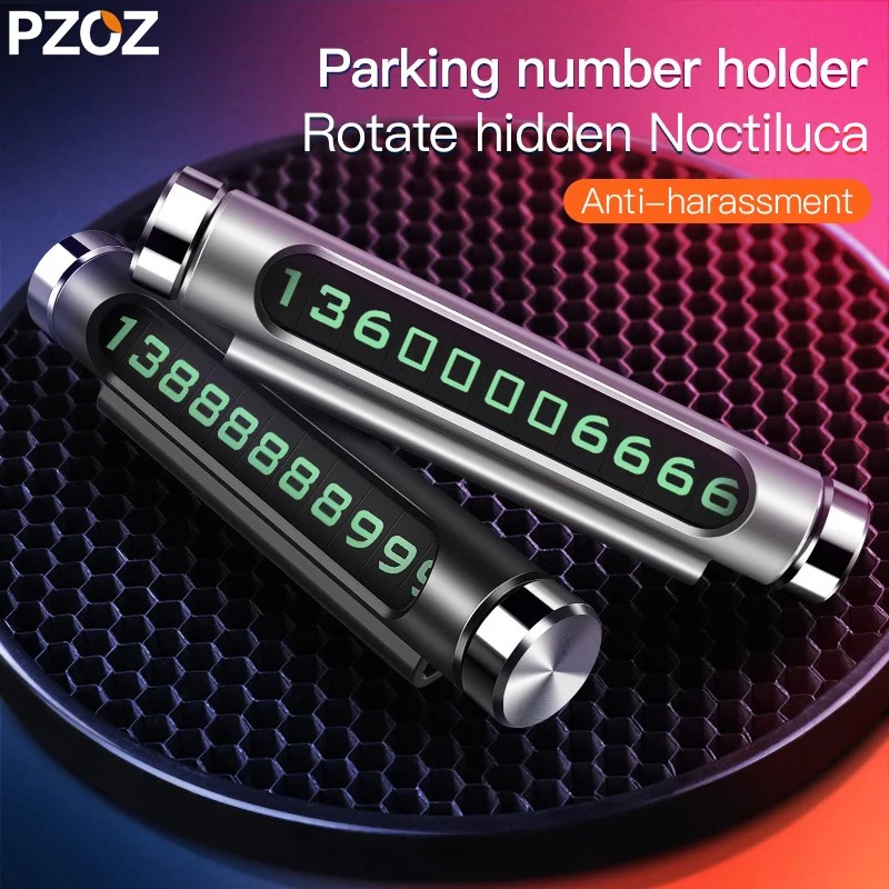 PZOZ Car Parking Phone Number Board temporary parking number plate Rotatable Night Luminous Car Accessories holder number card
PZOZ Car Parking Phone Number Board temporary parking number plate Rotatable Night Luminous Car Accessories holder number card