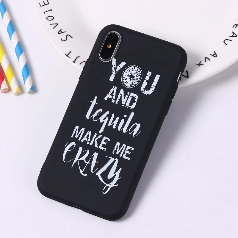 TOMOCOMO Graffiti Candy Color Back Cover Letter Quote Soft Phone Case Fundas For iPhone 7Plus 7 6Plus 6S 5S SE 8 8Plus X XS Max