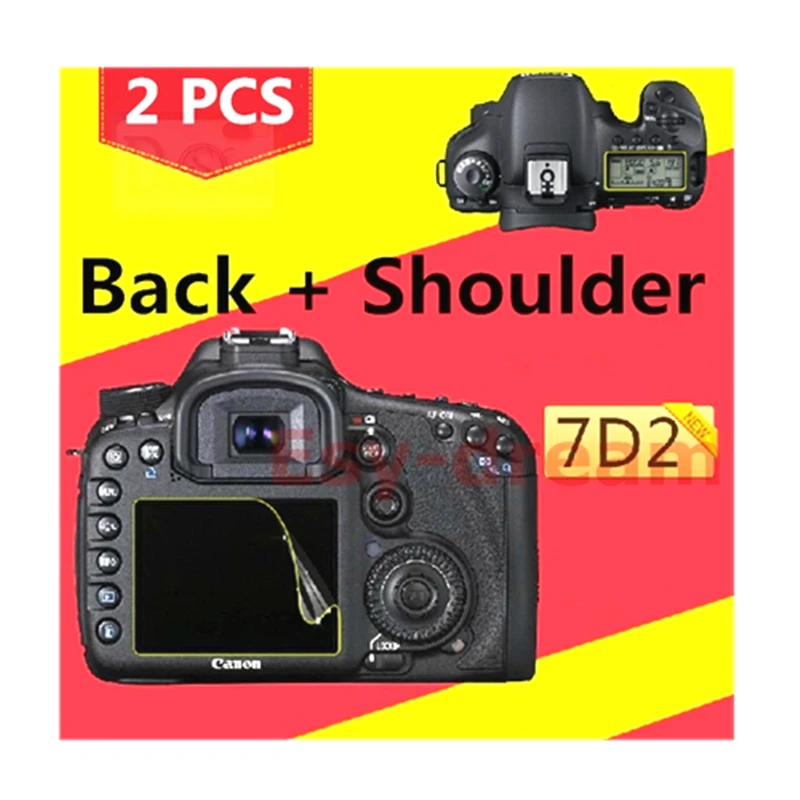2pcs Main LCD Screen + Shoulder Info Top Screen Protector Guard Film Protection for Canon 7D2 / 7D Mark II DSLR Camera
2pcs Main LCD Screen + Shoulder Info Top Screen Protector Guard Film Protection for Canon 7D2 / 7D Mark II DSLR Camera