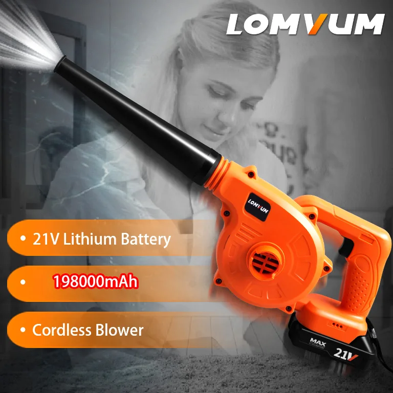 19800mAh 21V Lithium Battery Cordless Blower Electric Air Blower Industrial Grade
19800mAh 21V Lithium Battery Cordless Blower Electric Air Blower Industrial Grade