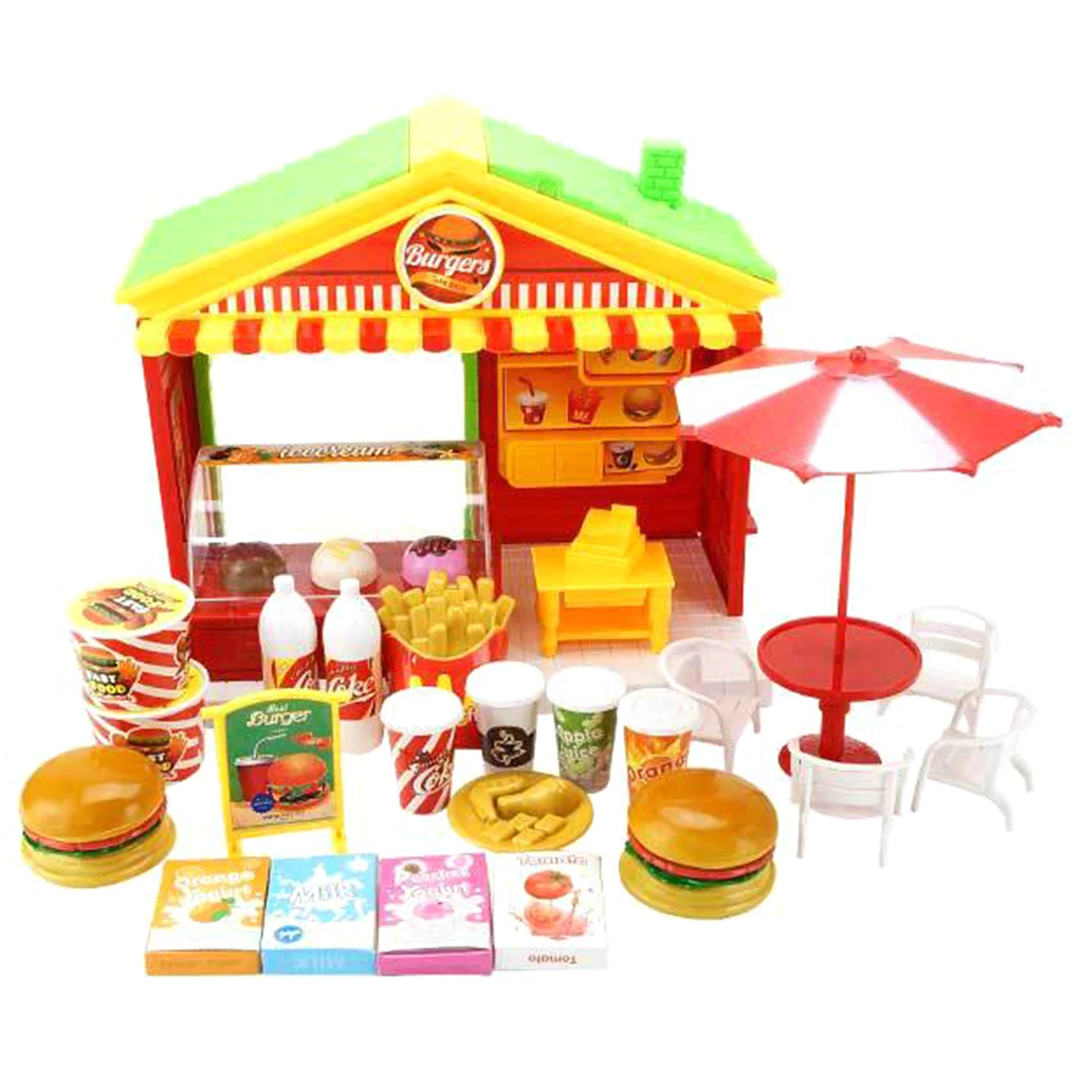 Children Pretend Play Toy Dining Table Fast Food Restaurant Play Set For Kids - Burger Shop
Children Pretend Play Toy Dining Table Fast Food Restaurant Play Set For Kids - Burger Shop