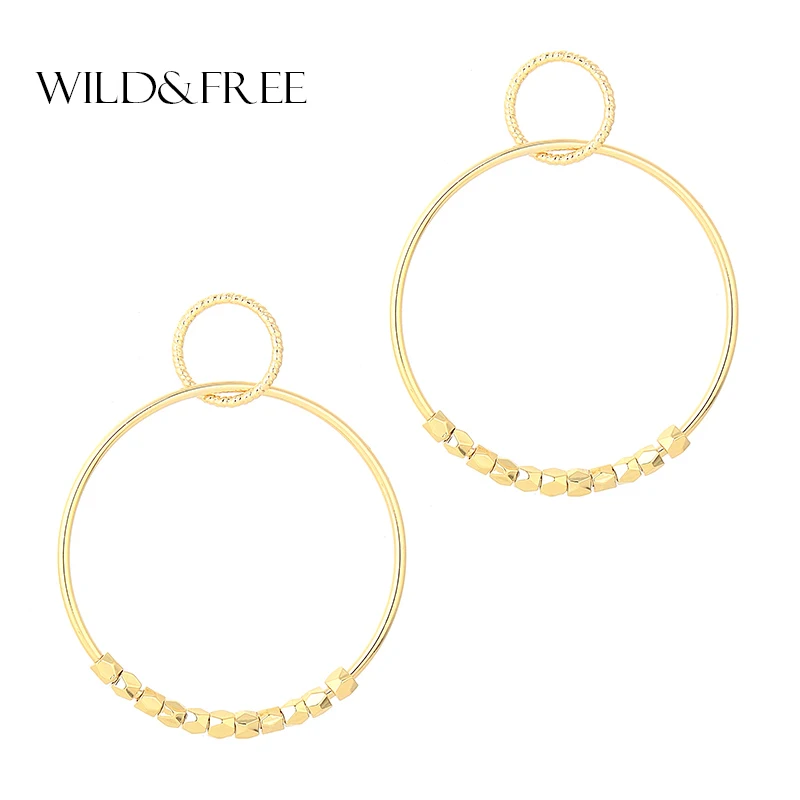 Wild&Free Bid Circle Drop Earrings Gold/Silver Color Trendy Simple Dangle Earrings Personality Women Ear Festival Jewelry Gift
Wild&Free Bid Circle Drop Earrings Gold/Silver Color Trendy Simple Dangle Earrings Personality Women Ear Festival Jewelry Gift