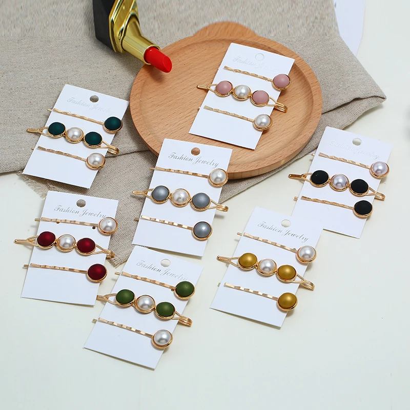 XIYANIKE 3Pcs Korea Fashion Women Alloy Hairpins Imitation Pearl Colorful Beads Hair Clips Geometric Hair Accessories Wave Clamp
XIYANIKE 3Pcs Korea Fashion Women Alloy Hairpins Imitation Pearl Colorful Beads Hair Clips Geometric Hair Accessories Wave Clamp