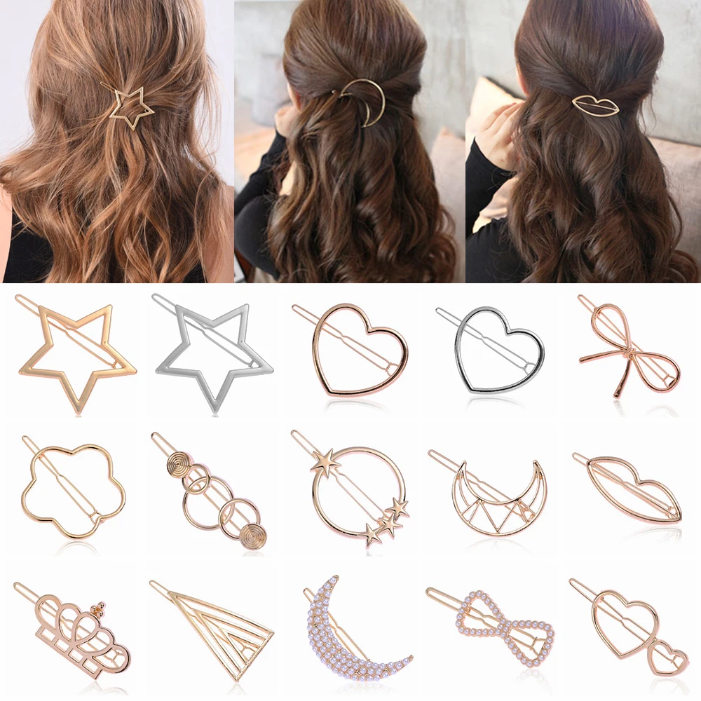 1 pc New Fashion Woman Hollow Geometric Hair Accessories Metal Alloy Hairpins Hair Styling Korean Style Girls Hair Ornaments
1 pc New Fashion Woman Hollow Geometric Hair Accessories Metal Alloy Hairpins Hair Styling Korean Style Girls Hair Ornaments
