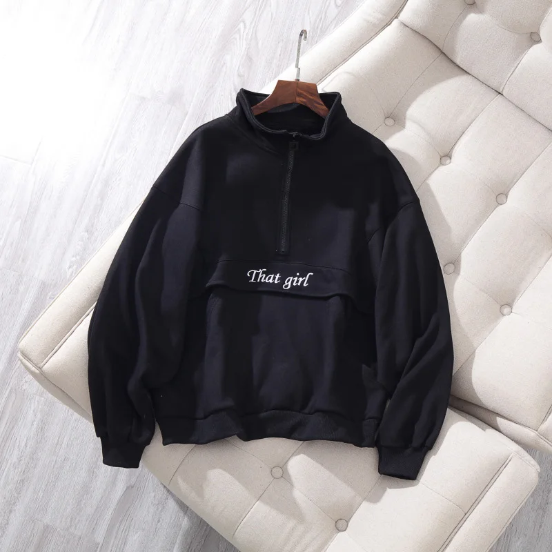 women's sweatshirt casual solid color letters decorative stitching loose sweatshirt
women's sweatshirt casual solid color letters decorative stitching loose sweatshirt