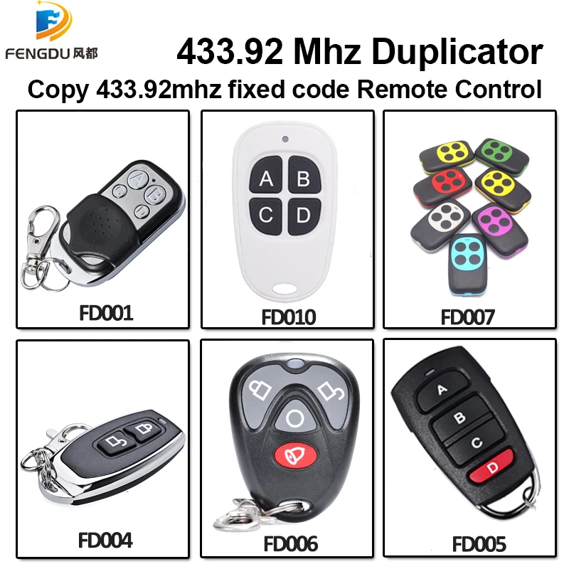 Universal Remote Control Copy Code Remote 4 Channel Cloning Duplicator 433 mhz Learning Garage Door Opener Copy Controller
Universal Remote Control Copy Code Remote 4 Channel Cloning Duplicator 433 mhz Learning Garage Door Opener Copy Controller