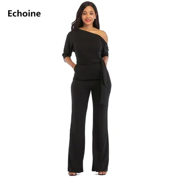 Women Elegant One Shoulder Jumpsuit Half Sleeve Summer Outfit Slim Bodycon Club Party Wide Leg Rompers Overalls with Pocket
Women Elegant One Shoulder Jumpsuit Half Sleeve Summer Outfit Slim Bodycon Club Party Wide Leg Rompers Overalls with Pocket