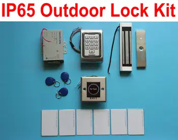 IP65 outdoor Waterproof 125KHz ID card keytag+Pin code standalone reader access control machine with magnetic lock, power supply
IP65 outdoor Waterproof 125KHz ID card keytag+Pin code standalone reader access control machine with magnetic lock, power supply