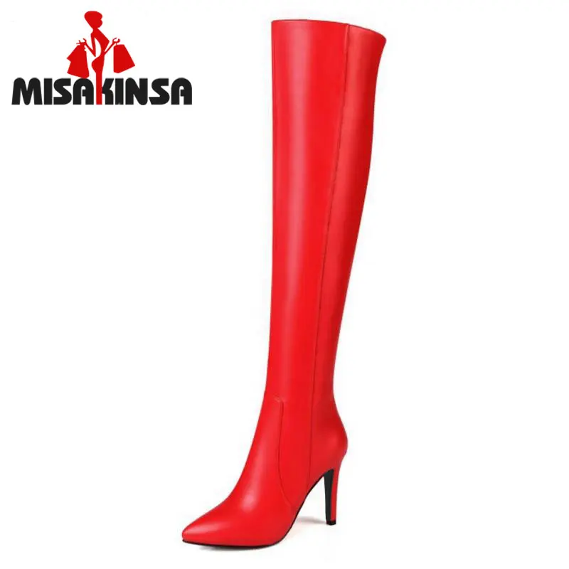 FITWEE Pointed Toe Over Knee Boots Sexy Thin Heel Shoes High Quality Ladies Autumn Winter Long Bootines Mujer Size 33-43
FITWEE Pointed Toe Over Knee Boots Sexy Thin Heel Shoes High Quality Ladies Autumn Winter Long Bootines Mujer Size 33-43
