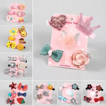 5PCs/lot Baby Girls Bling Hair Pins Crown Bowknot Headwear Girl Hair Accessories Strawberry Flower Hair Clip Sunflower Hairpin
5PCs/lot Baby Girls Bling Hair Pins Crown Bowknot Headwear Girl Hair Accessories Strawberry Flower Hair Clip Sunflower Hairpin