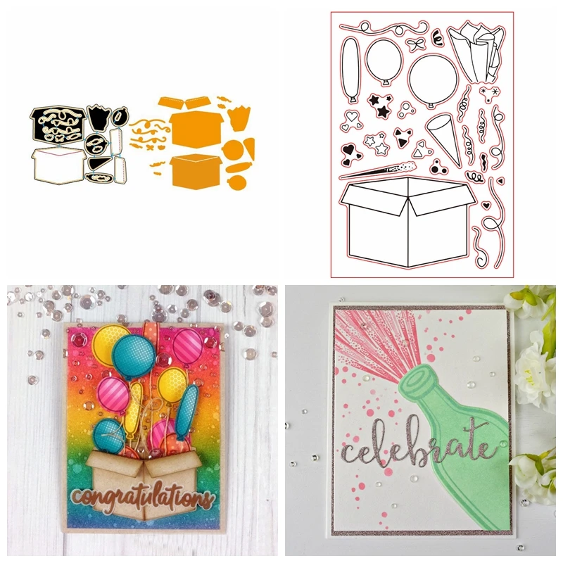 Celebration Gift Box Clear Stamp and Metal Cutting Dies DIY Stencil For Scrapbooking Album Photo Paper Card Craft Fun New 2019
Celebration Gift Box Clear Stamp and Metal Cutting Dies DIY Stencil For Scrapbooking Album Photo Paper Card Craft Fun New 2019