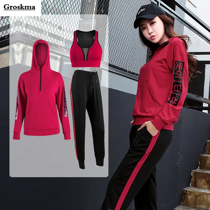 New arrival women autumn winter sportswear 3 piece set zipper top+bra+pants quick dry fitness gym sets womens yoga training 4XL
New arrival women autumn winter sportswear 3 piece set zipper top+bra+pants quick dry fitness gym sets womens yoga training 4XL