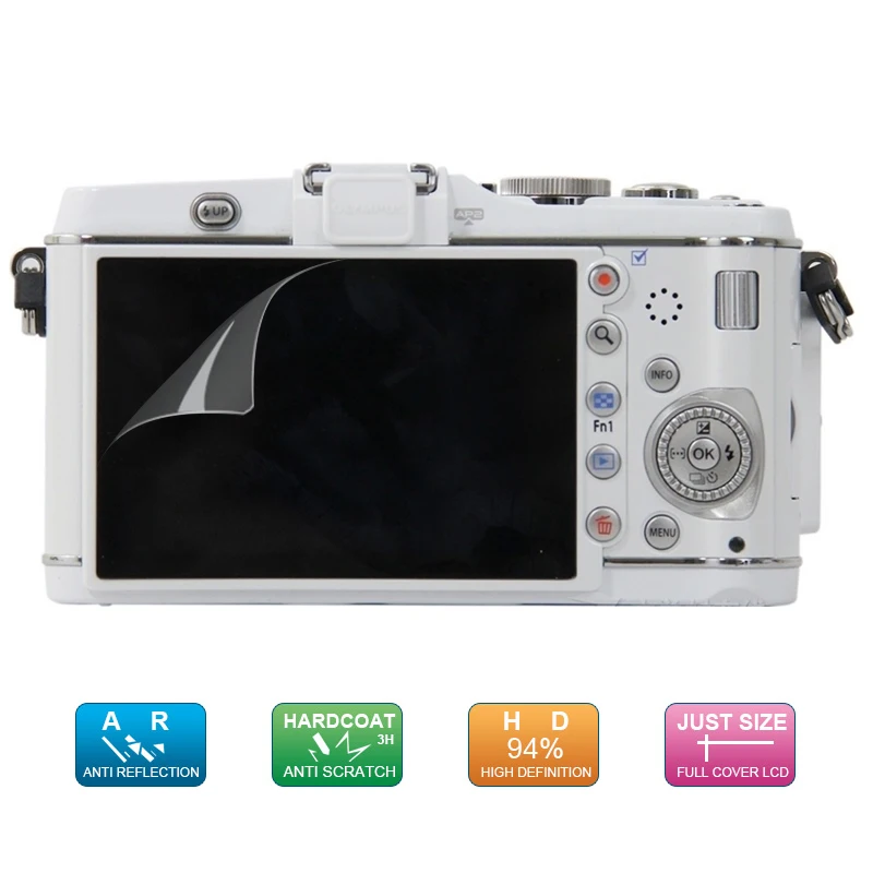 (6pcs, 3pack) LCD Guard Film Screen Display Protector for Olympus E-P3 / EP3 / E P3 PEN Camera
(6pcs, 3pack) LCD Guard Film Screen Display Protector for Olympus E-P3 / EP3 / E P3 PEN Camera