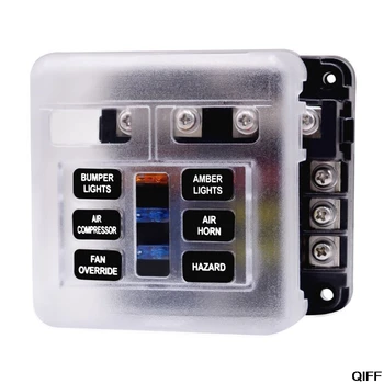 Fuse Box With Indicator LED Light & Protection Cover Circuit Block Panel 6 Way May06
Fuse Box With Indicator LED Light & Protection Cover Circuit Block Panel 6 Way May06