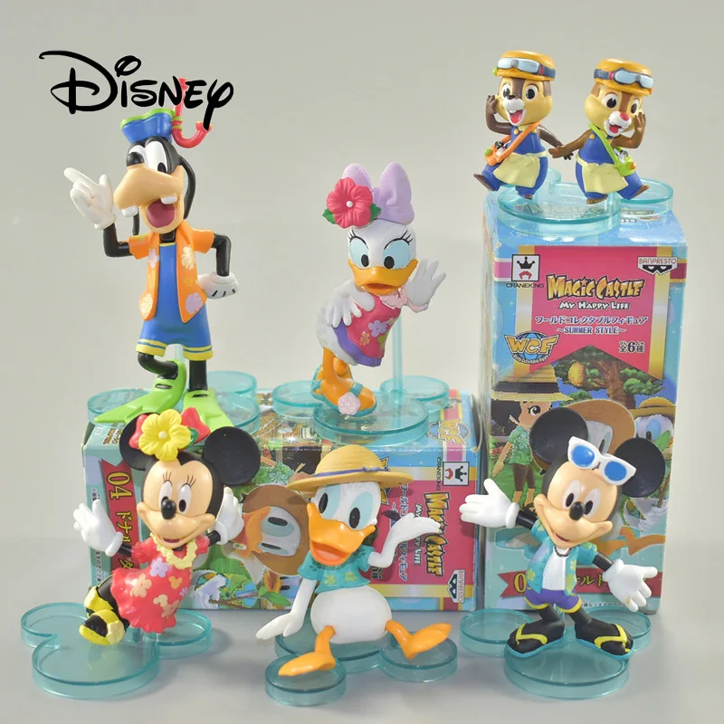 Hot Disney 6pcs/set 4-7cm Cute Cartoon Action Figures Swimsuit Mickey Mouse Donald Duck Goofy Daisy Peripherals Model Gift Dolls
Hot Disney 6pcs/set 4-7cm Cute Cartoon Action Figures Swimsuit Mickey Mouse Donald Duck Goofy Daisy Peripherals Model Gift Dolls