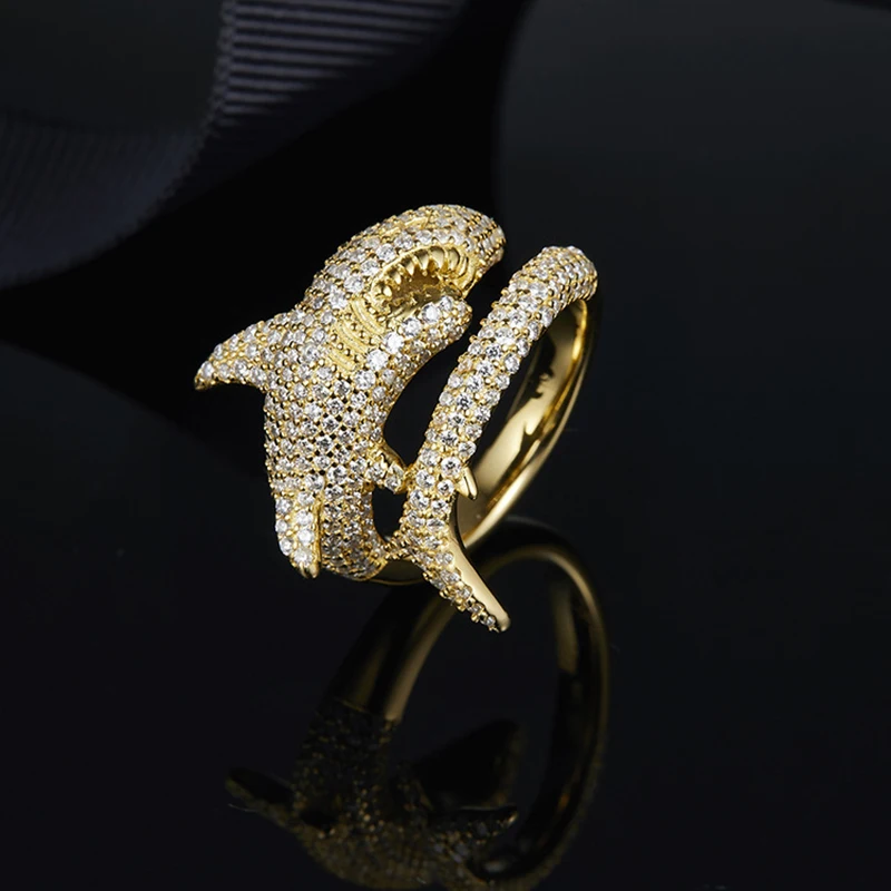 Fashion Shark Ring S925 Sterling Silver with Zircon Atmosphere Jewelry Fits Monaco Jewelry with Women's Gifts
Fashion Shark Ring S925 Sterling Silver with Zircon Atmosphere Jewelry Fits Monaco Jewelry with Women's Gifts