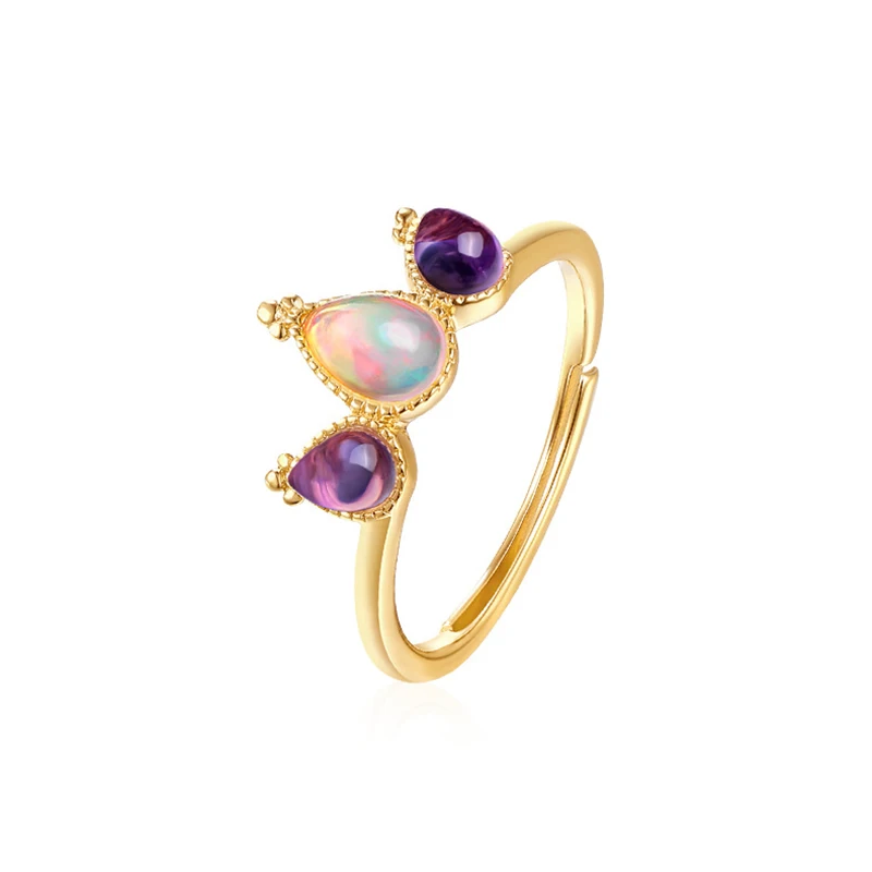 2019 New Fashion Ajustable Size 925 Sterling Silver Opal/Garnet/Amethys Geometric Rings Luxury Style for Women as the Gift
2019 New Fashion Ajustable Size 925 Sterling Silver Opal/Garnet/Amethys Geometric Rings Luxury Style for Women as the Gift