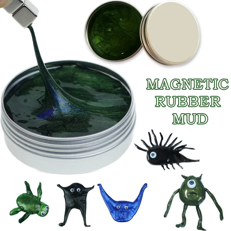 

New Playdough Slime Magnetic Rubber Mud Plasticine Funny Putty Magneti Clay Jumping Magnets Novelty antistress toy slime toys