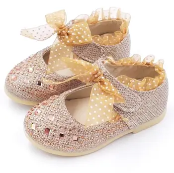 Bling bling Princess kids girl shoes lovely lace bow toddler baby dress shoes Nonslip mary jane toddler moccasins hot sale
Bling bling Princess kids girl shoes lovely lace bow toddler baby dress shoes Nonslip mary jane toddler moccasins hot sale