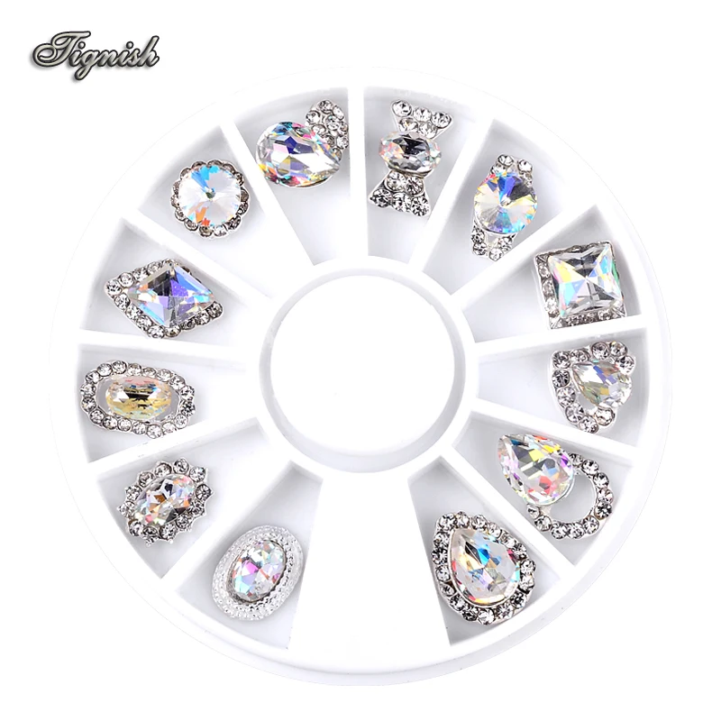 Tignish 1 Wheel Mix Nail Alloy Shaped White AB Rhinestones Decoration Sticker UV Gel Polish DIY Tools
Tignish 1 Wheel Mix Nail Alloy Shaped White AB Rhinestones Decoration Sticker UV Gel Polish DIY Tools