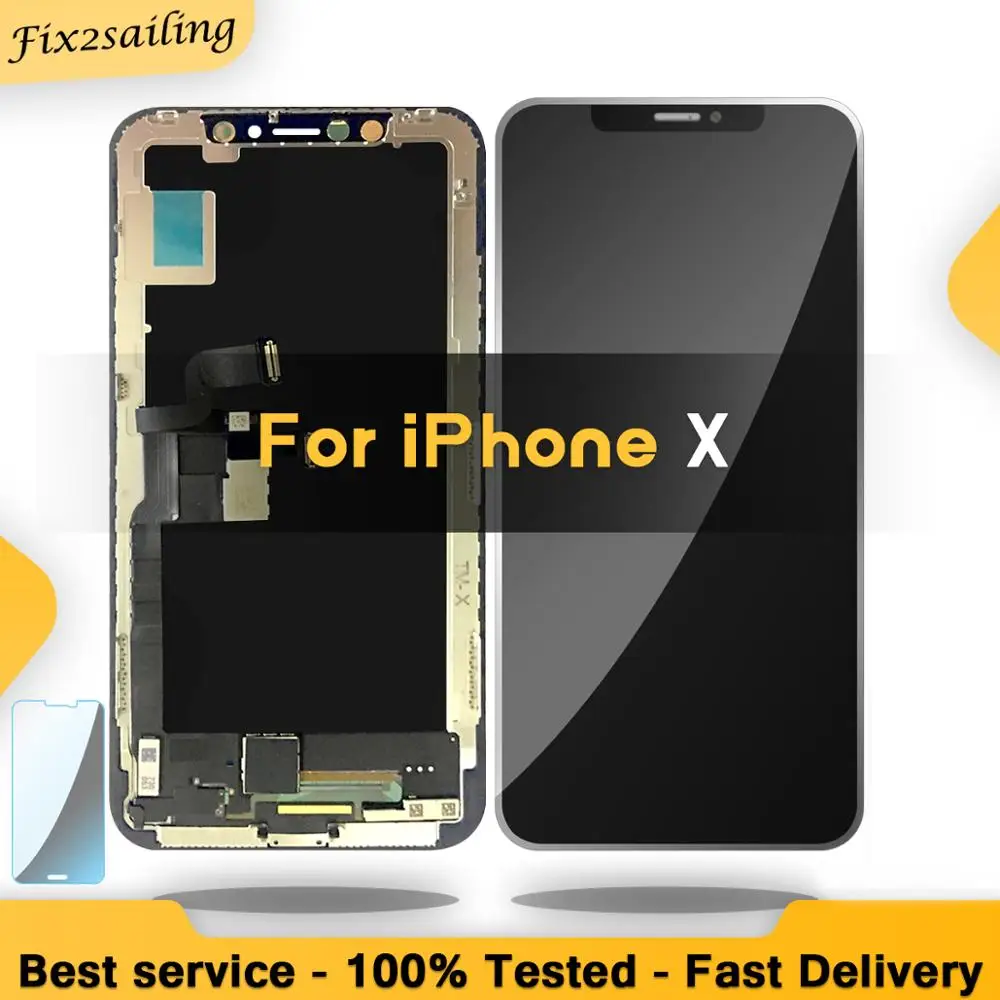 LCDS Display For Apple iPhone X LCD Touch Screen DigitizerAssembly Replacement parts for X with gift Free Shipping Black
LCDS Display For Apple iPhone X LCD Touch Screen DigitizerAssembly Replacement parts for X with gift Free Shipping Black