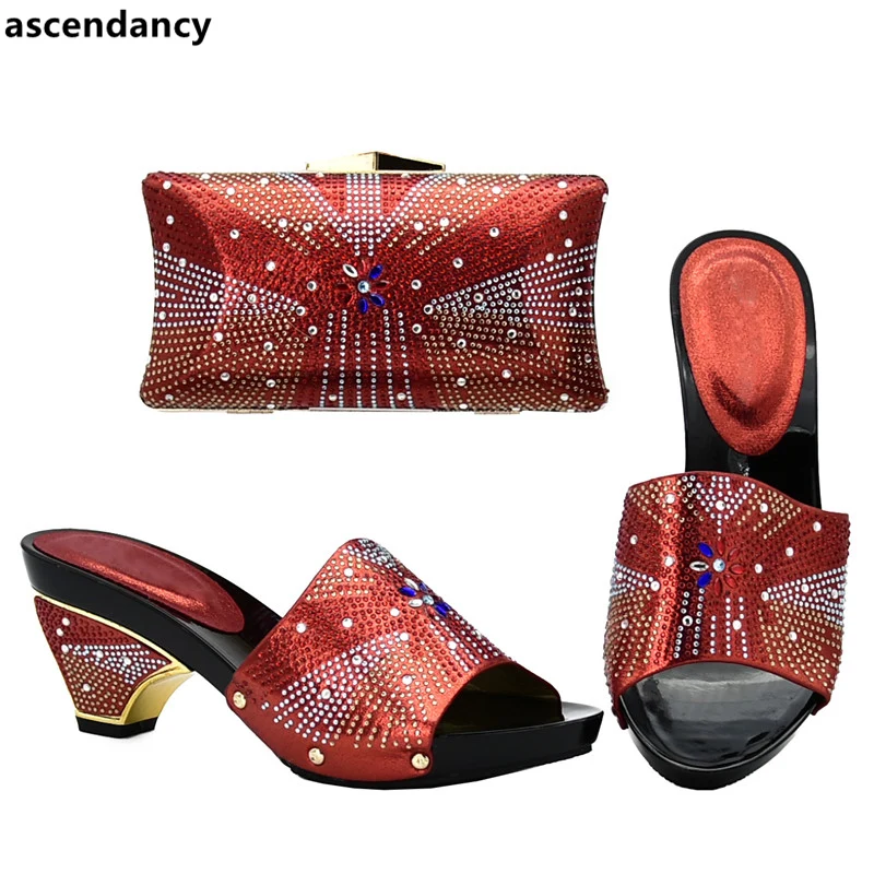 Shoe and Matching Bag for Nigeria Party African Women Wedding Shoes and Bag Set with Rhinestone Women Shoes and Bag Set In Italy
Shoe and Matching Bag for Nigeria Party African Women Wedding Shoes and Bag Set with Rhinestone Women Shoes and Bag Set In Italy