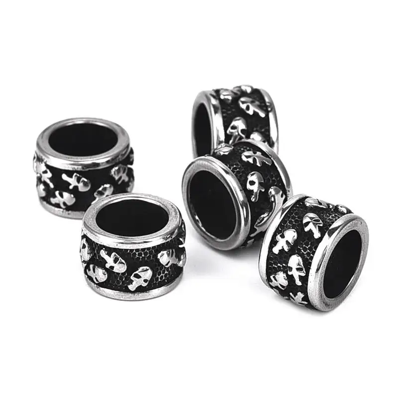 Stainless Steel Skull Head 8mm Big Hole Spacer Handmade For Jewelry Making DIY Charm Beads Wholesale For Men Bracelet
Stainless Steel Skull Head 8mm Big Hole Spacer Handmade For Jewelry Making DIY Charm Beads Wholesale For Men Bracelet