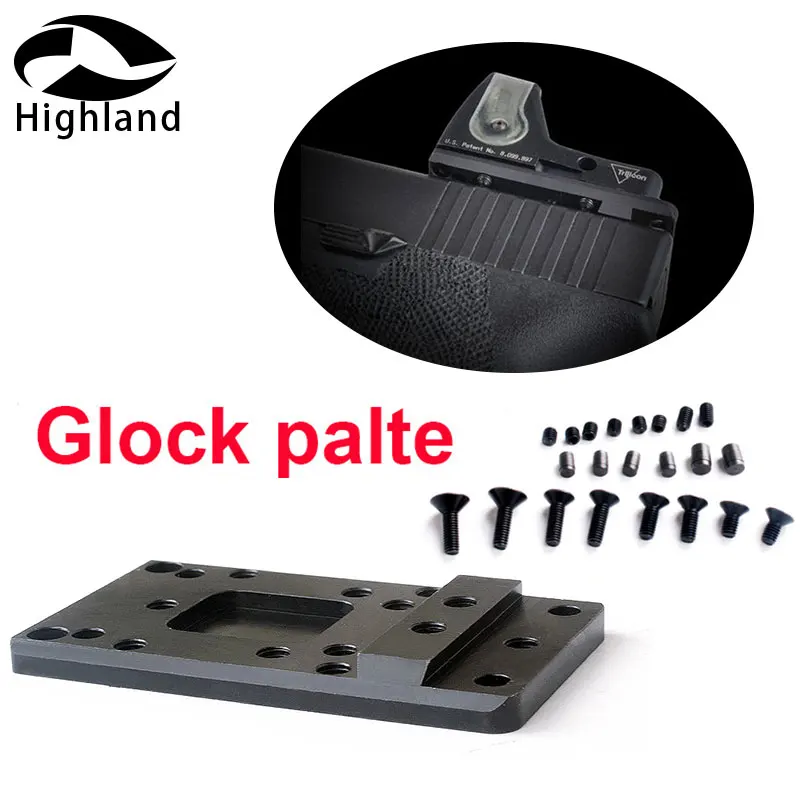 Hunting Universal Red Dot Sight Scope Handgun Accessories Steel Glock Rear Sight Plate Base Mount
Hunting Universal Red Dot Sight Scope Handgun Accessories Steel Glock Rear Sight Plate Base Mount