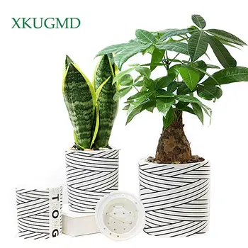 Garden automatic water-absorbing flower pot plant special potted household white resin flower pot ornament
Garden automatic water-absorbing flower pot plant special potted household white resin flower pot ornament