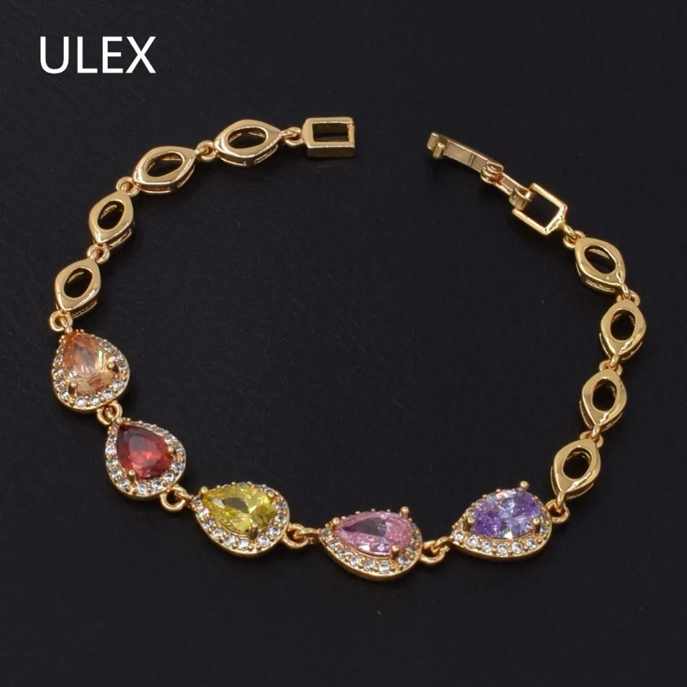ULEX High Quality Gold Color Bracelets & Bangles 2017 New Designer Bracelet AAA Cubic Zircon Bangles Jewelry for Women CM06B
ULEX High Quality Gold Color Bracelets & Bangles 2017 New Designer Bracelet AAA Cubic Zircon Bangles Jewelry for Women CM06B