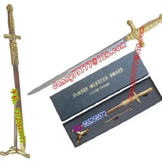 S4865 ENVELOP LETTER OPENER MINIATURE KNIFE MARTO SWORD 1:4 REPLICA W/ DISPLAY STAND 11.1"
S4865 ENVELOP LETTER OPENER MINIATURE KNIFE MARTO SWORD 1:4 REPLICA W/ DISPLAY STAND 11.1"