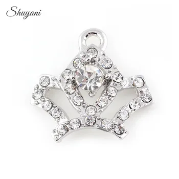 20*20mm Fashion Women Accessories Crystal Silver/Gold Color Crown Charms Pendants for DIY Bracelet Jewelry Making
20*20mm Fashion Women Accessories Crystal Silver/Gold Color Crown Charms Pendants for DIY Bracelet Jewelry Making