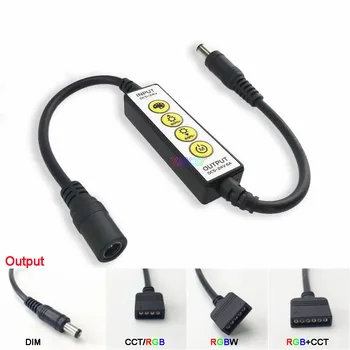 DC 5V-24V Mini 4 Keys LED Controller single color/CCT/ RGB/ RGBW/ RGB+CCT 5050 led strip tape dimmer switch
DC 5V-24V Mini 4 Keys LED Controller single color/CCT/ RGB/ RGBW/ RGB+CCT 5050 led strip tape dimmer switch