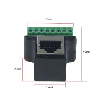 10pcs RJ45 vertical female to Screw Terminal Adaptor RJ45 Female to 8 Pin connector RJ45 splitter for CCTV DVR CCTV accessory
10pcs RJ45 vertical female to Screw Terminal Adaptor RJ45 Female to 8 Pin connector RJ45 splitter for CCTV DVR CCTV accessory