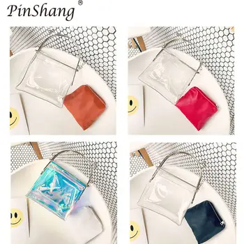 PinShang Fashionably handbag Designed Girls Diagonal Package Transparent Shoulder Bag for Shopping bags for women 2018 ZK30
PinShang Fashionably handbag Designed Girls Diagonal Package Transparent Shoulder Bag for Shopping bags for women 2018 ZK30