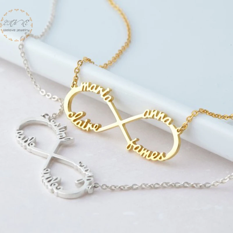 Stainless Steel Custom Name Necklace Personalized Rose Gold Silver Infinity Pendant Friendship Necklace Jewelry Best Friend Gift
Stainless Steel Custom Name Necklace Personalized Rose Gold Silver Infinity Pendant Friendship Necklace Jewelry Best Friend Gift