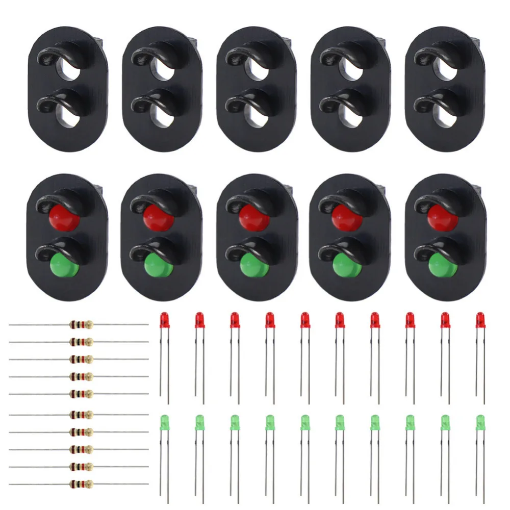 JTD17 10 sets Target Faces With LEDs for Railway signal HO OO TT Scale 2 Aspects Block Signal Heads
JTD17 10 sets Target Faces With LEDs for Railway signal HO OO TT Scale 2 Aspects Block Signal Heads