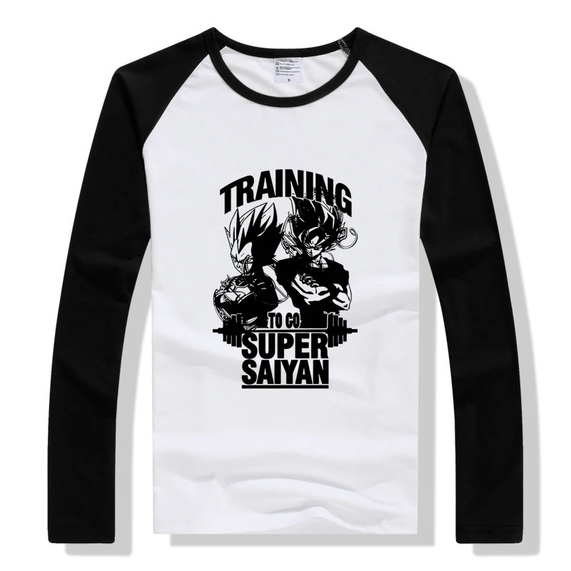 Anime raglan long sleeve t -shirt training to go super saiyan letter print funny t shirts geek punk tops boyfriend gift tshirt
Anime raglan long sleeve t -shirt training to go super saiyan letter print funny t shirts geek punk tops boyfriend gift tshirt