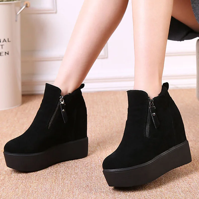 Women Zip Platform Plus Size Autumn Ankle Boots Female Fashion Thick Bottom Increasing Shoes Ladies Casual Footwear
Women Zip Platform Plus Size Autumn Ankle Boots Female Fashion Thick Bottom Increasing Shoes Ladies Casual Footwear