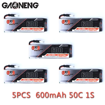 5pcs Gaoneng GNB 1S 600mah 3.7V 50C/100C 51005 Plug Connector Lipo Battery For 4- Axis Quadcopter FPV Drone Helicopter Aircraft
5pcs Gaoneng GNB 1S 600mah 3.7V 50C/100C 51005 Plug Connector Lipo Battery For 4- Axis Quadcopter FPV Drone Helicopter Aircraft