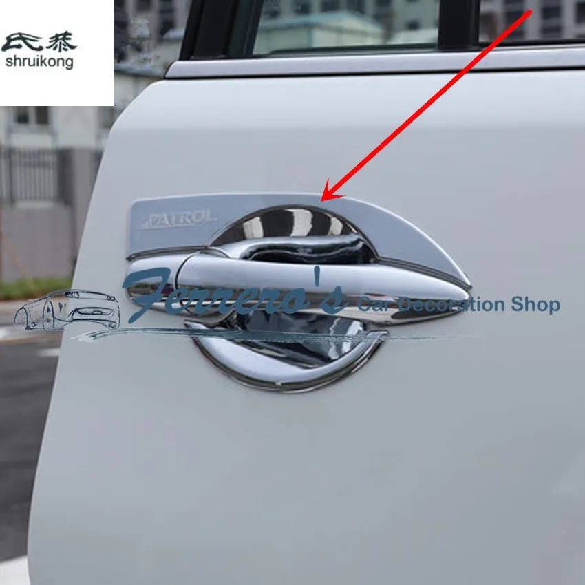 Free shipping 4pcs/lot Car sticker ABS Chrome Car door bowl For Nissan Armada Patrol Royale Nismo Y62 2016-2018
Free shipping 4pcs/lot Car sticker ABS Chrome Car door bowl For Nissan Armada Patrol Royale Nismo Y62 2016-2018