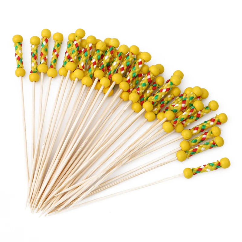 100pcs/pack Disposable Bamboo Food Picks Fruit Fork Sticks Buffet Cupcake Toppers Cocktail Forks Wedding Festival Decor EJ890681
100pcs/pack Disposable Bamboo Food Picks Fruit Fork Sticks Buffet Cupcake Toppers Cocktail Forks Wedding Festival Decor EJ890681