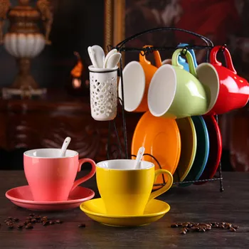 200ml color ceramic bulk coffee cup dish suit European Lahua Cafe Latte cup 6 cup dish with a spoon
200ml color ceramic bulk coffee cup dish suit European Lahua Cafe Latte cup 6 cup dish with a spoon