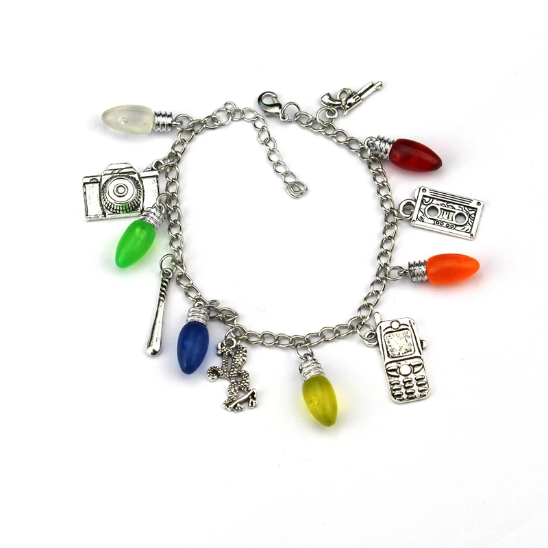 Women Girls Charms Xmas Gift Stranger Things Christmas Tree Lights Charms Lobster Clasp Bulb Bangles Bracelet
Women Girls Charms Xmas Gift Stranger Things Christmas Tree Lights Charms Lobster Clasp Bulb Bangles Bracelet