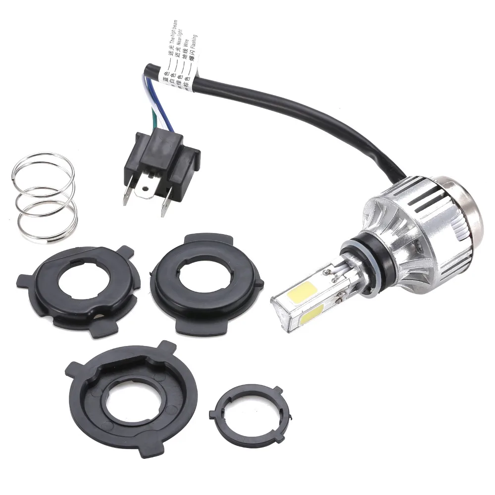 1 Set Motorcycle Headlight H4 BA20D 34W COB LED High Low Beam Front Light Lamp Bulb 6500K White For Motorbike Headlamp Lights
1 Set Motorcycle Headlight H4 BA20D 34W COB LED High Low Beam Front Light Lamp Bulb 6500K White For Motorbike Headlamp Lights